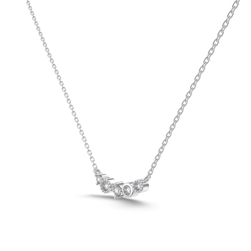 Olivia - S925 Rhodium Plated Necklace