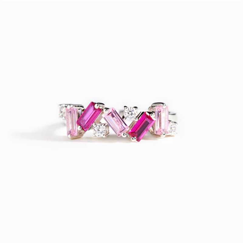 Alaya Pink - S925 Rhodium Plated Ring