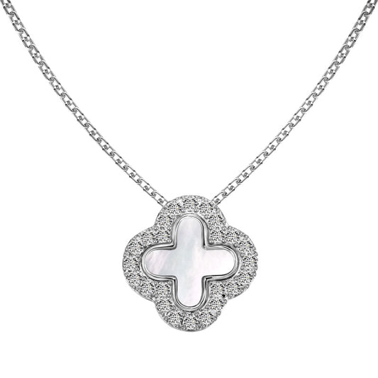 Clover 4in1 - S295 Rhodium Plated Necklace