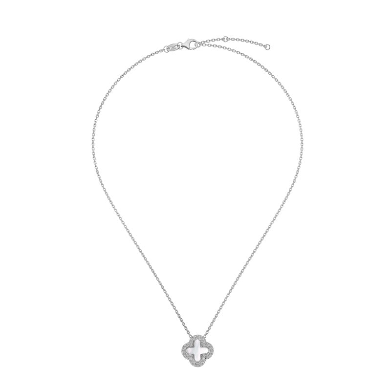 Clover 4in1 - S295 Rhodium Plated Necklace