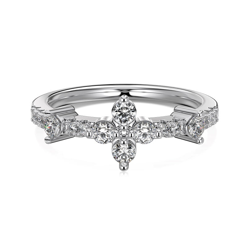 Ixora Glam - S925 Rhodium Plated Ring