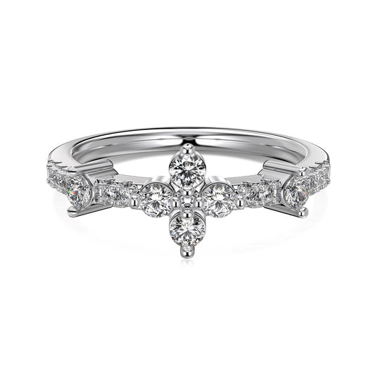 Ixora Glam - S925 Rhodium Plated Ring