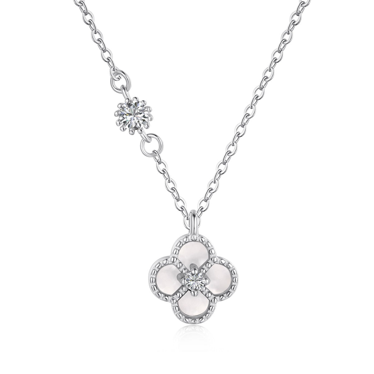 Alyssum - S925 Rhodium Plated Necklace