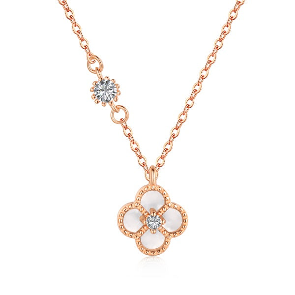 Alyssum - S925 18k Rose Gold Plated Necklace