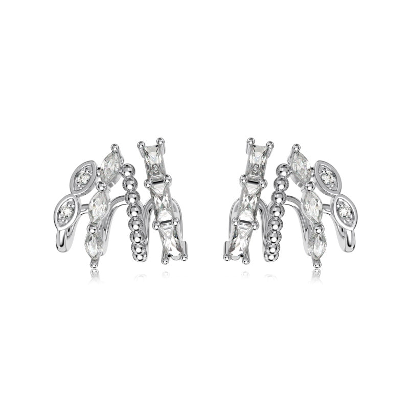 Calista - S925 Rhodium Plated Earrings